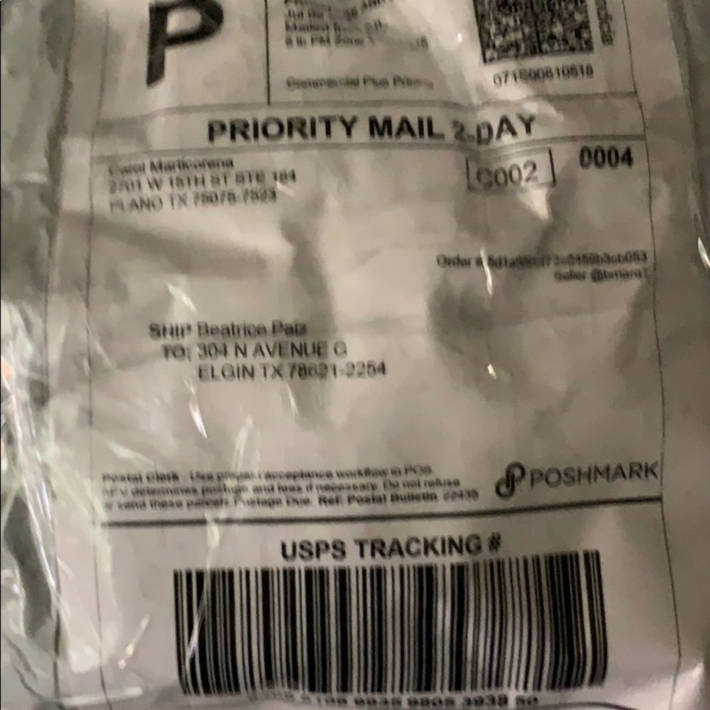 Proof or return to Miss Beatrice Paiz. . Thanks